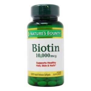 Biotina capsulas x120 nature`s bounty 10,000mcg