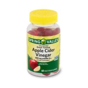 Spring Valley Apple Cider Vinegar 500mg X60 Vegetarian Gummies