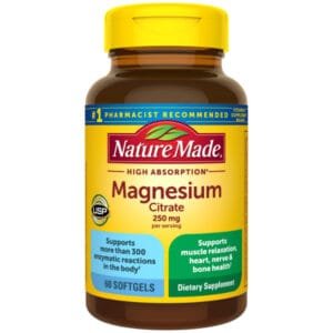Magnesium Citrate Nature Made 250mg 60 Capsulas