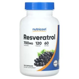 Resveratrol Nutricost 700mg 120 capsulas
