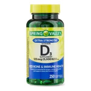 Vitamina D3 Spring Valley 125 Mcg x 100