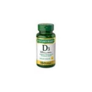 Vitamina D3 Natures Bounty 125 Mcg x 150