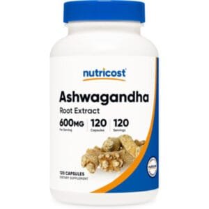 Ashwagandha Nutricost 600Mg x 120 Cápsulas