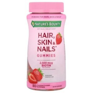 Hair Skin Nails Natures Bounty X2500 mcg 80 Gomas