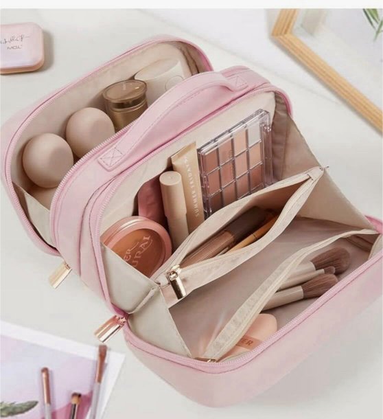 Cosmetiquera Organizadora de Viaje BAGSMART Color Rosa